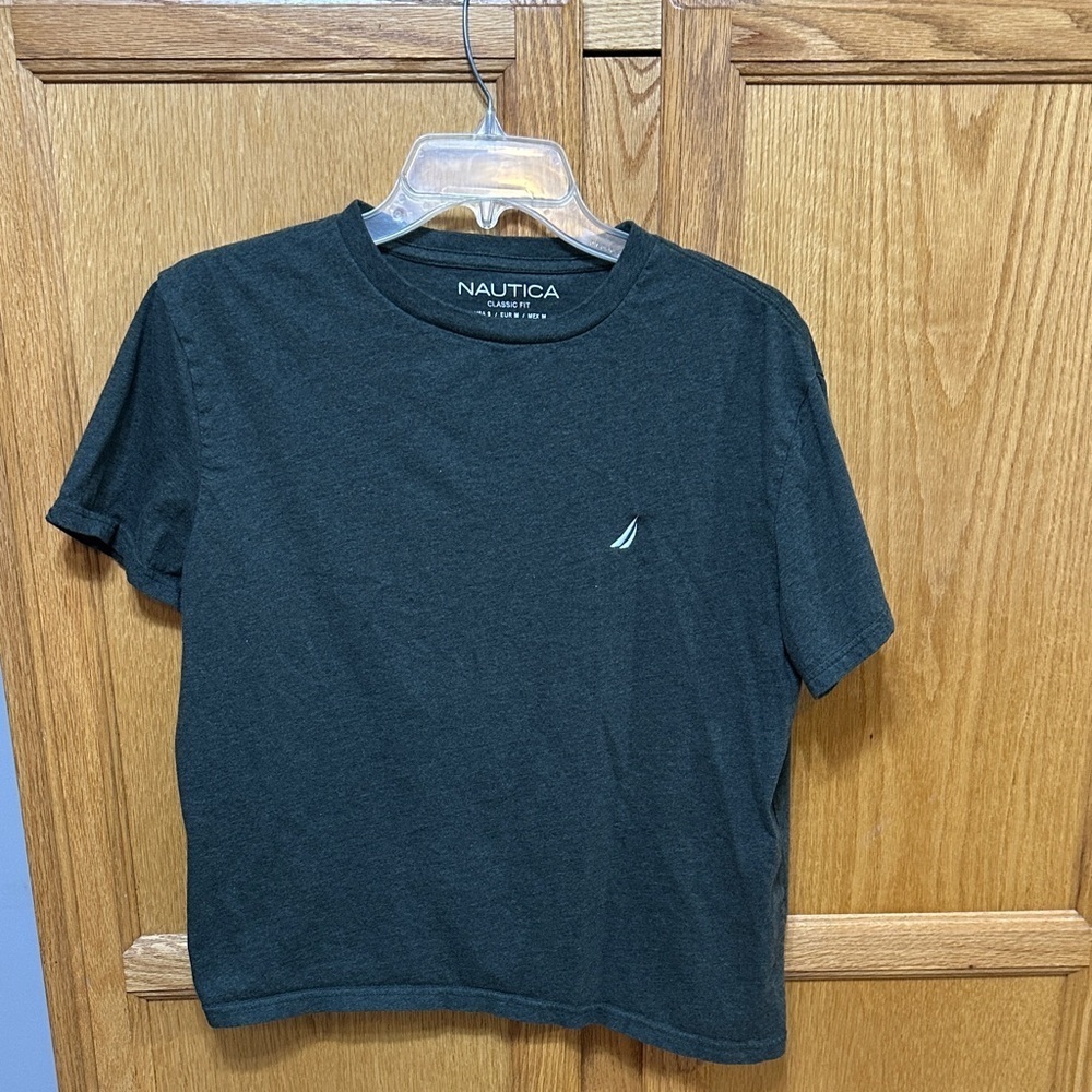J. Nautica Men's Forest Green Short Sleeve Tee - Picture 1 of 5